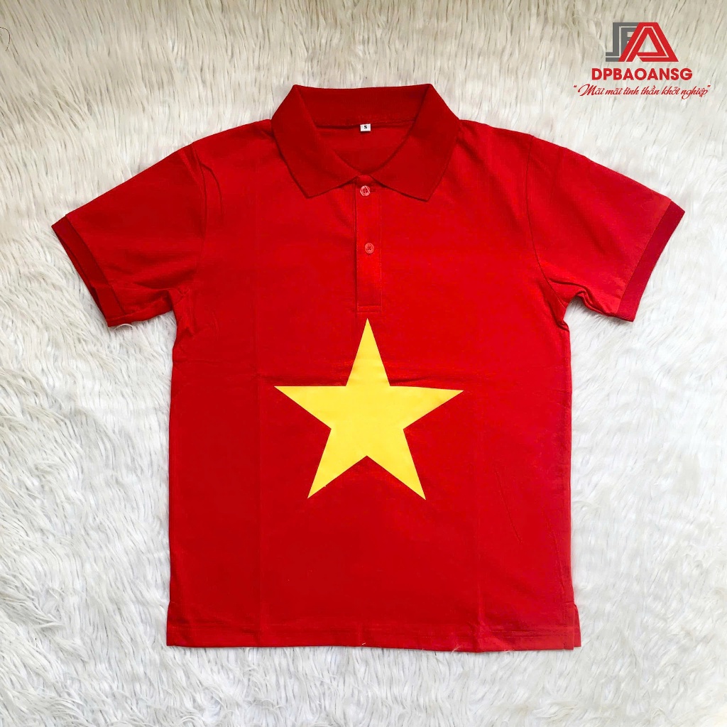 Áo Polo Cờ Nam Nữ Vải Cá Sấu Thoáng Mát, Form Đẹp, Dễ Phối Đồ – Mặc Sự Kiện, Thể Thao