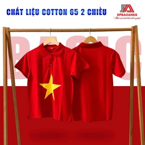 Áo Polo Cờ Nam Nữ Vải Cá Sấu Thoáng Mát, Form Đẹp, Dễ Phối Đồ – Mặc Sự Kiện, Thể Thao