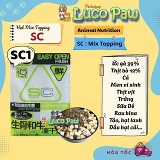 Hạt cho mèo SC-Whiskas túi tiện lợi( Sample 40g-50g ) Túi hạt du lịch, túi dùng thử ( làm quà tặng )