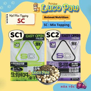 Hạt cho mèo SC-Whiskas túi tiện lợi( Sample 40g-50g ) Túi hạt du lịch, túi dùng thử ( làm quà tặng )