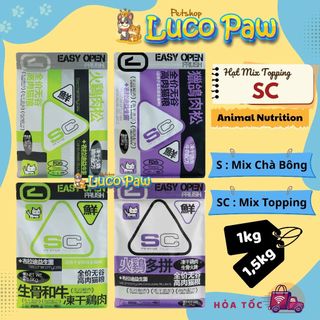 Hạt Mèo SC ( 1kg - 1,5kg )  Aninal Nutrition không dộn ngũ cốc siêu topping, Protein hỗ trợ tiêu hóa