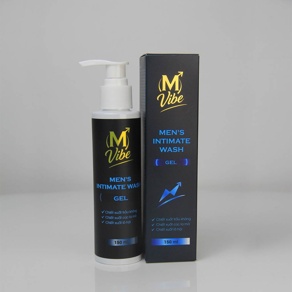 Dung dịch vệ sinh nam M Vibe Men's Intimate Wash Gel 150ml chiết xuất trầu không, cúc la mã, lô hội