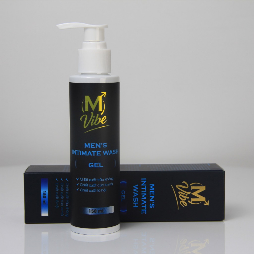 Dung dịch vệ sinh nam M Vibe Men's Intimate Wash Gel 150ml chiết xuất trầu không, cúc la mã, lô hội