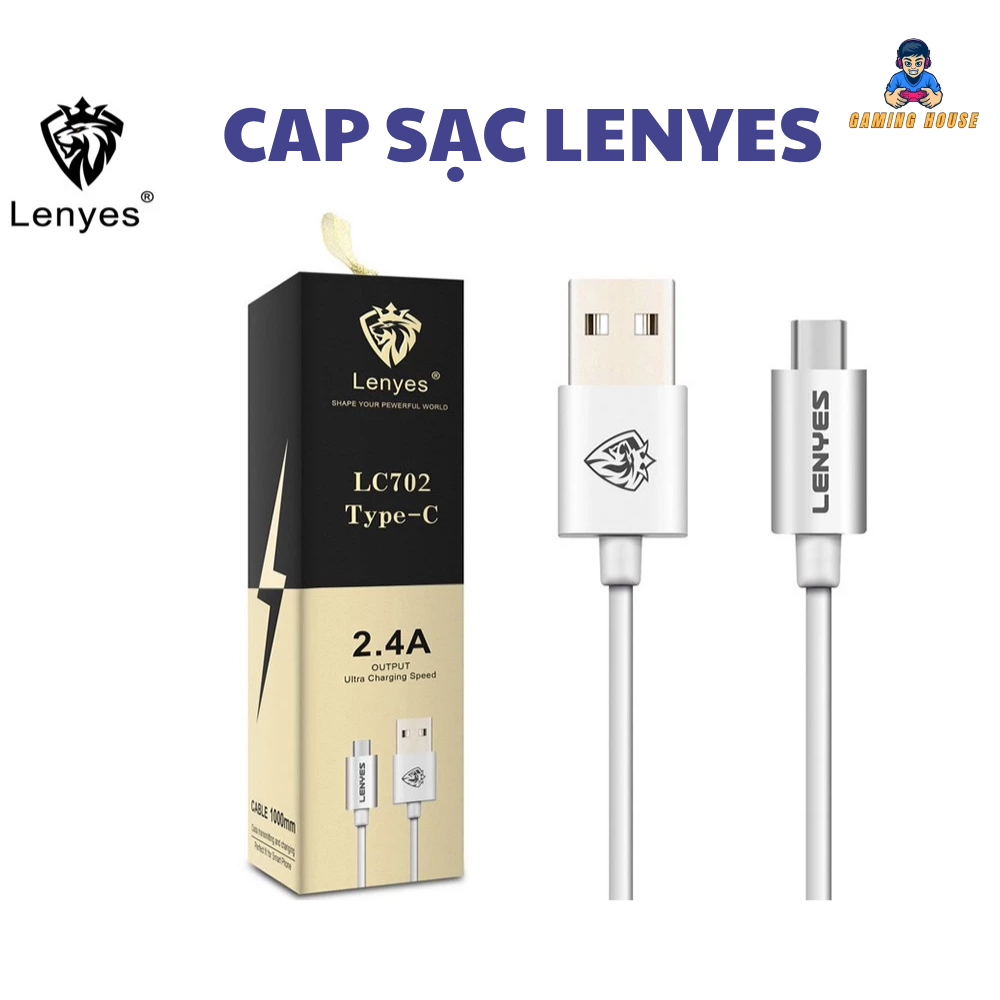 Cáp sạc Lenyes LC-702 màu trắng