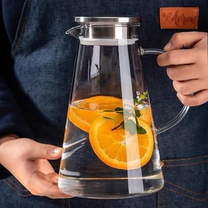 Bình nước thủy tinh chịu nhiệt borosilicat cao cấp dung tích 1800ML