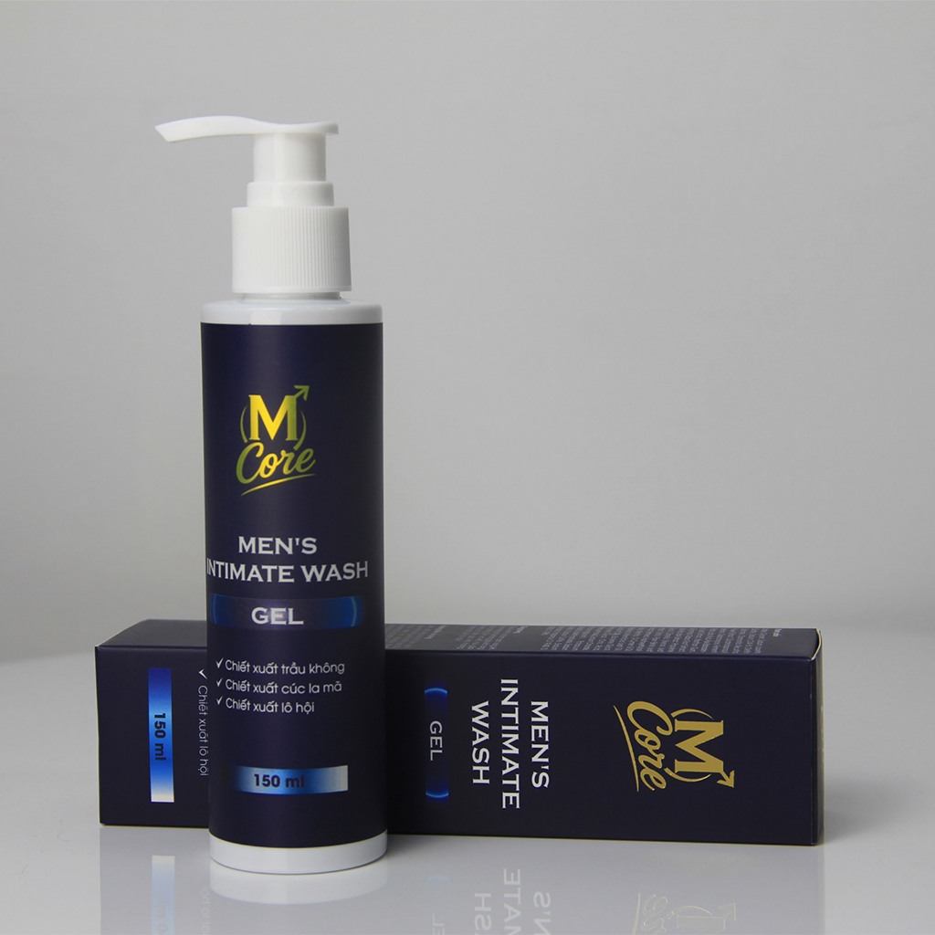 Dung dịch vệ sinh nam M Core Men's Intimate Wash Gel 150ml chiết xuất trầu không, cúc la mã, lô hội