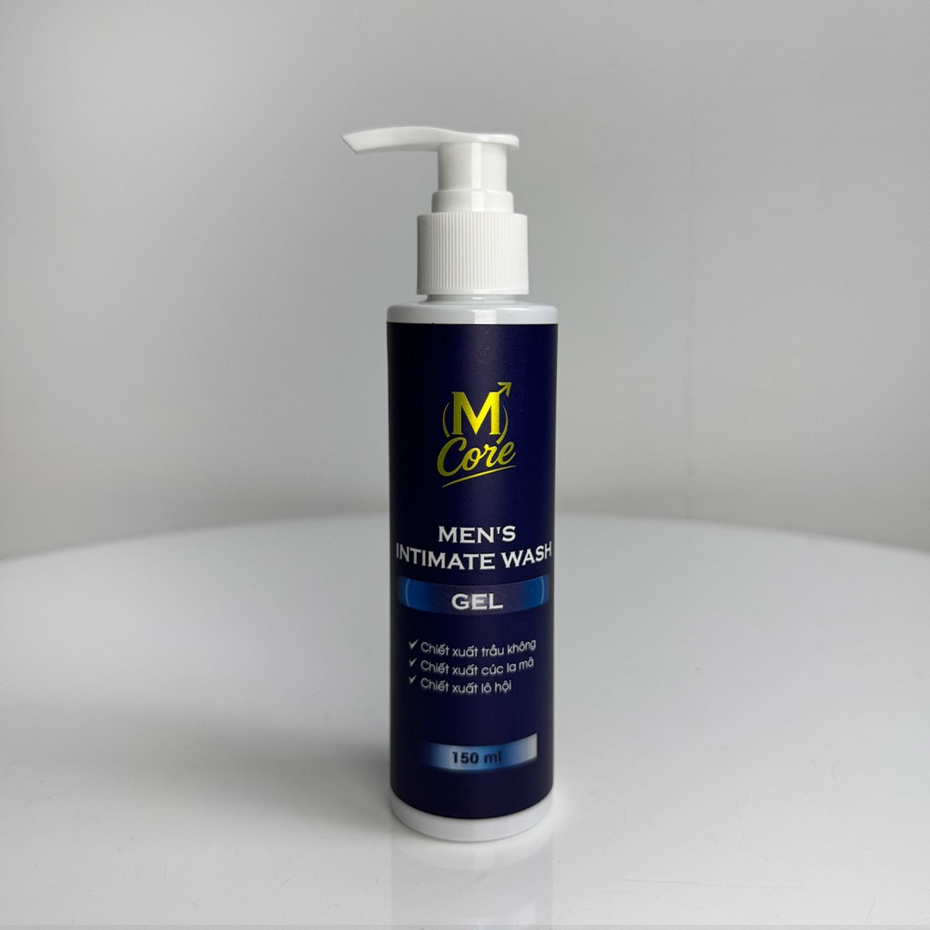 Dung dịch vệ sinh nam M Core Men's Intimate Wash Gel 150ml chiết xuất trầu không, cúc la mã, lô hội