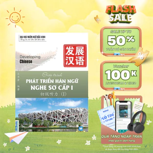 Sách - Giáo trình Phát triển Hán ngữ Nghe sơ cấp 1 - MCBooks Chính Hãng