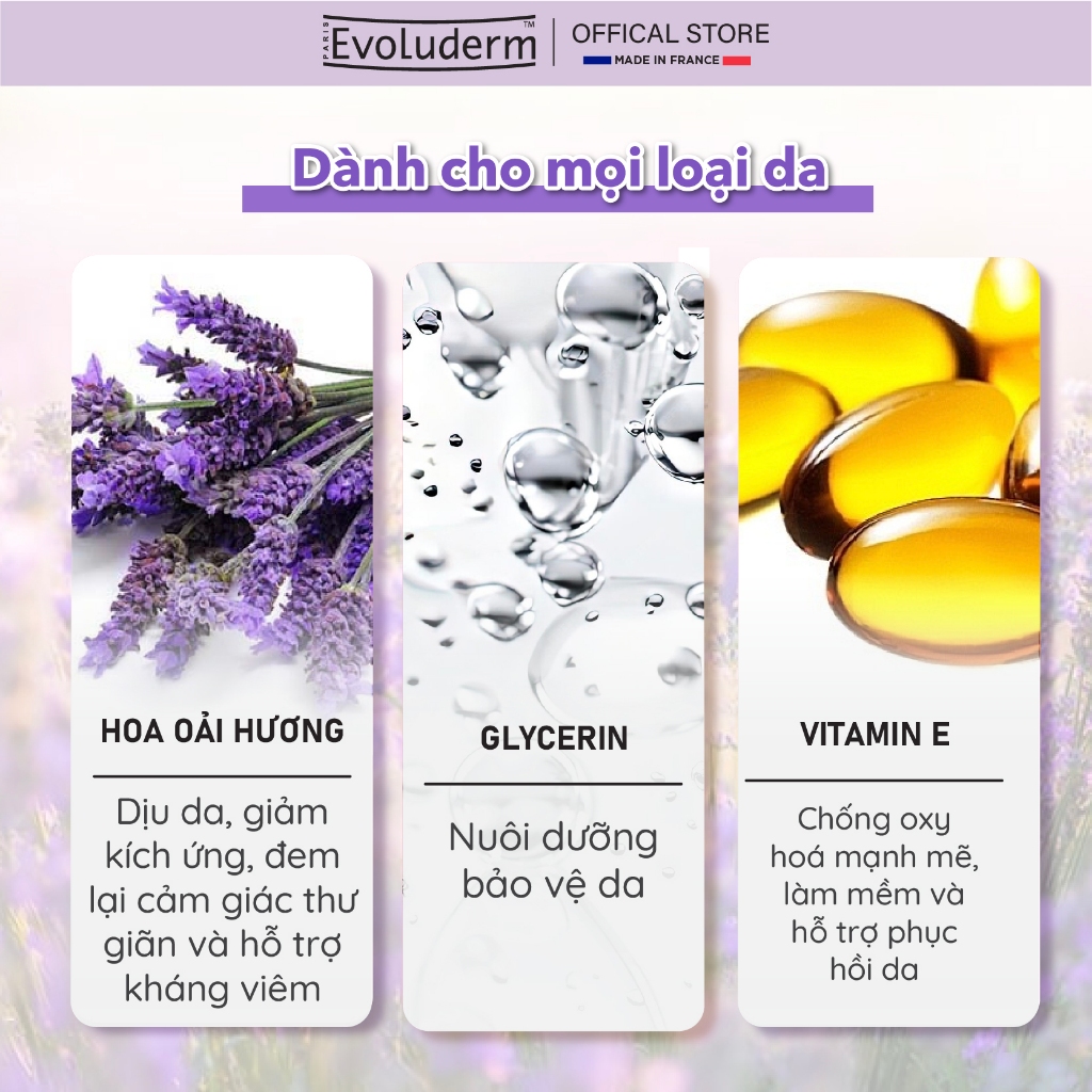 Gel Tắm Dưỡng Ẩm Evoluderm Giúp Làm Sạch Và Nuôi Dưỡng Làn Da 500ml