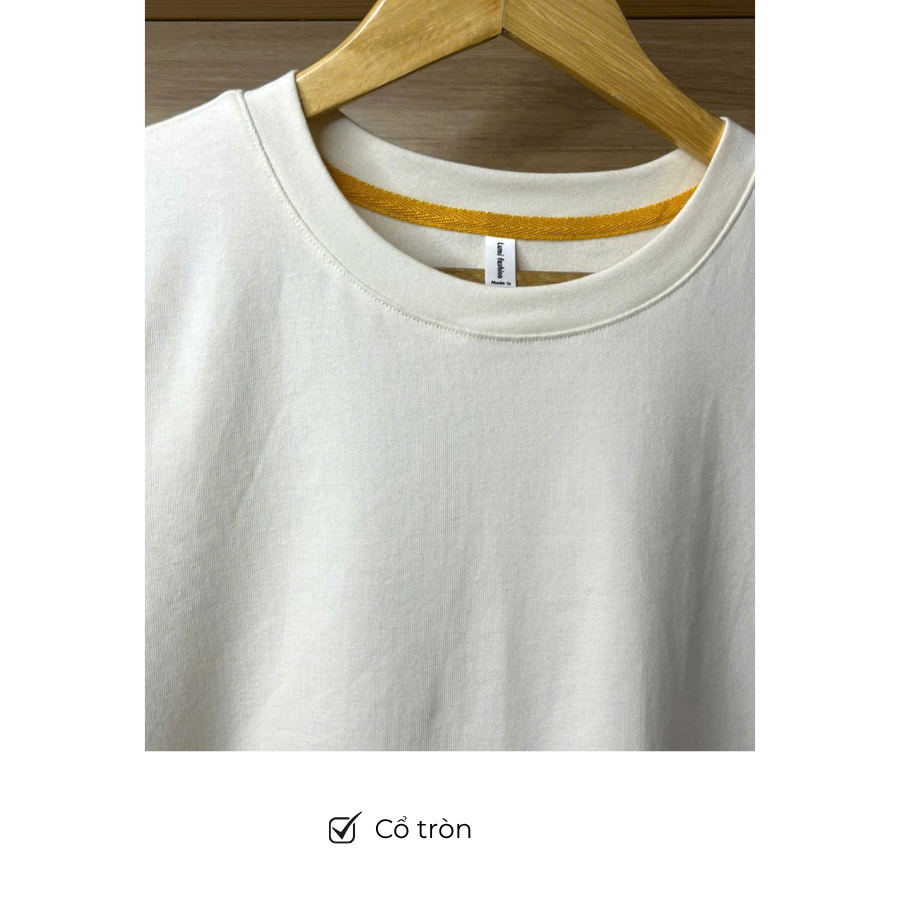 LUMI - Áo thun nữ tay ngắn vải cotton co giãn 4 chiều, áo phông thời trang đi chơi màu trắng/ đen