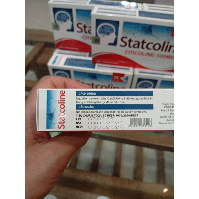Viên uống bổ não Statcoline citicoline 500mg