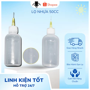 Lọ Nhựa 50 CC , Lọ đựng dung dịch đầu kim 50ml