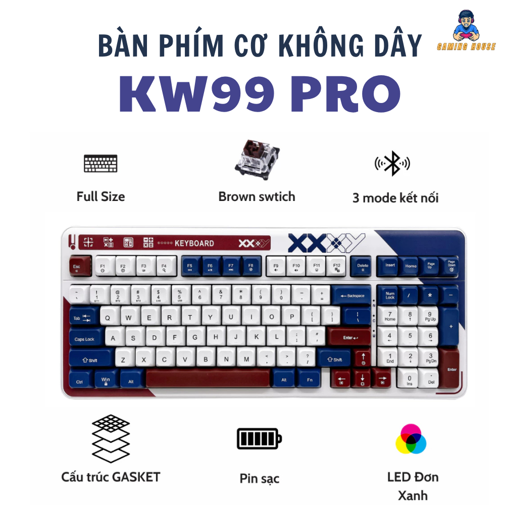 Bàn phím cơ ATAS KW99 Pro