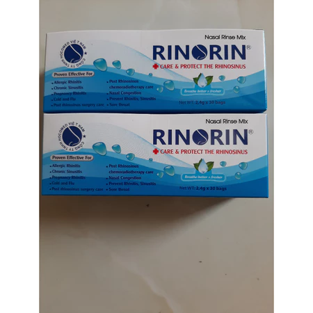 30 Gói(muối) rửa mũi Rinorin