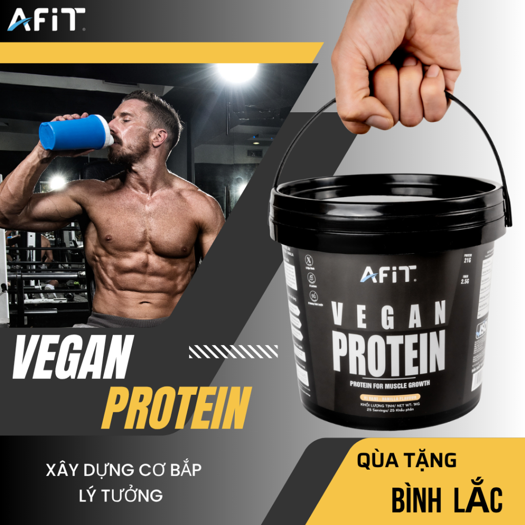 Đạm thực vật protein, hỗ trợ tăng cơ bắp cho người tập luyện - Hàng Chính Hãng