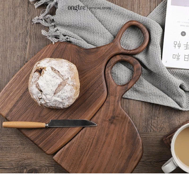 Khay Gỗ, Thớt Gỗ Óc Chó, Tần Bì Nâu ONGTRE, Khay Phục Vụ, Thớt Decor, Quà Tặng Cao Cấp