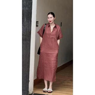 VA8055- VÁY THIẾT KẾ LINEN