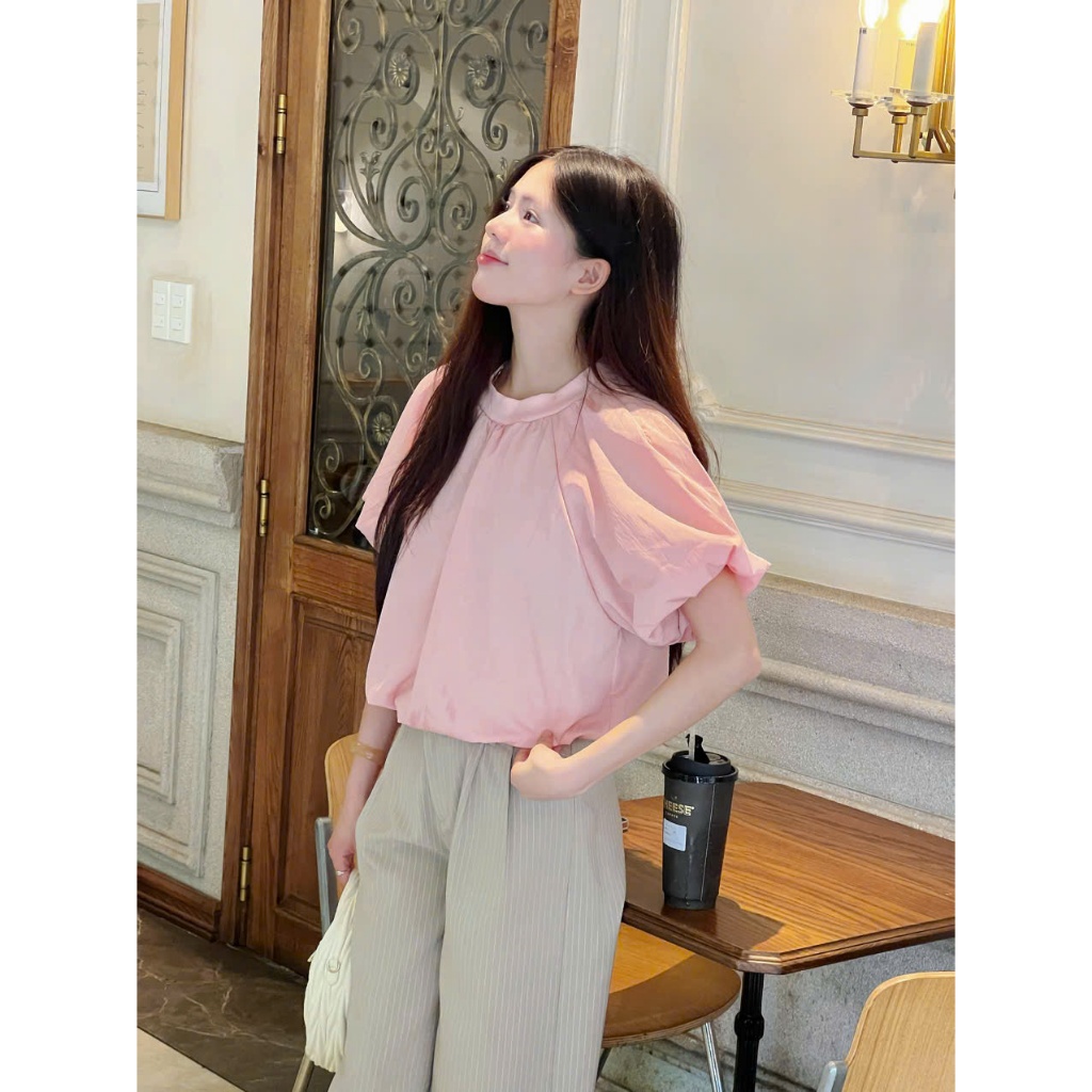 Áo kiểu dáng bồng cổ chun Miha Studio