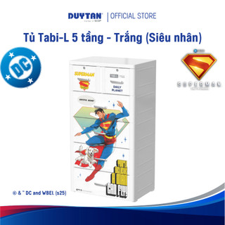 [Phiên bản đặc biệt] Tủ quần áo DUY TÂN Tabi-L 5 tầng AW siêu nhân SUPERMAN 4 hộc lớn 2 nhỏ bền đẹp