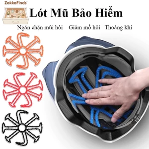 Miếng lót mũ bảo hiểm xe đạp silicon chống kẹp tóc, thoáng khí và kháng mùi