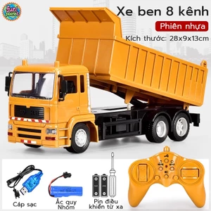 Xe Tải Điều Khiển 2.4G SIÊU NGẦU , Có Đèn & Âm Thanh, Sạc USB, Tỉ Lệ 1:24