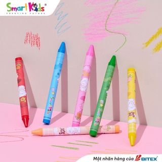 [MỚI VỀ] Bút sáp màu Smartkids Coco Puff 12/18/24 màu tô (CR25/ CR26/ CR27)