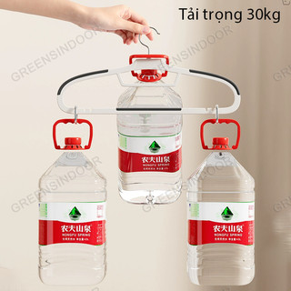 GREENSINDOOR Combo 50 Móc Nhựa Treo Quần Áo Chống Trượt, Móc Treo Đồ Chống Tuột Xoay 360 Độ, Chịu Lực Phơi Nặng