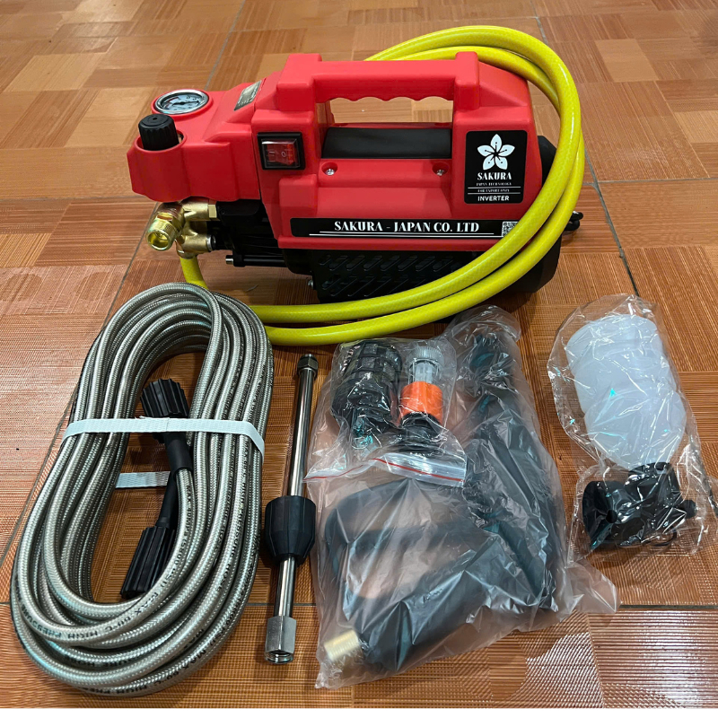 Máy Rửa Xe SAKURA 3800w: Giải Pháp Hoàn Hảo Cho Bạn Yêu Xe Không Thể Bỏ Lỡ! - Chi tiết 2