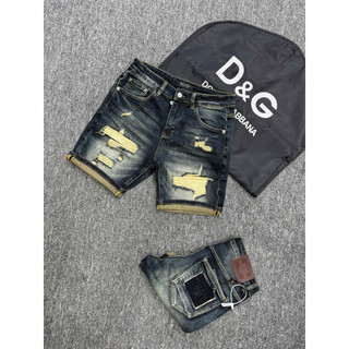 Quần Short Jean Nam 2 màu Xanh Nhạt và đậm Rách Gối – Chất Denim Cao Cấp, Form Regular Fit Cá Tính