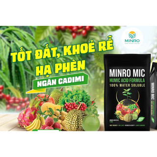 Phân bón Humic Minro dạng vảy, kích thích ra rễ, phục hồi cây suy yếu, cây ăn trái,Hoa kiểng, Mai Vàng