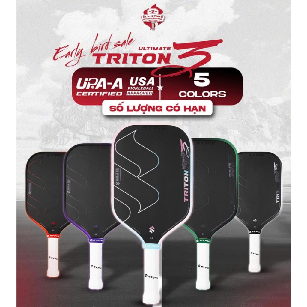 Vợt Pickleball Sypik Triton Pro 3 Ultimate 16mm | Shopee Việt Nam