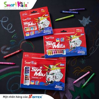 [MỚI VỀ] Bút sáp màu SMARTKIDS Fantasy Warriors 12/18/24 màu tô (CR28/ CR29/CR30)