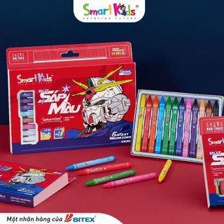 [MỚI VỀ] Bút sáp màu SMARTKIDS Fantasy Warriors 12/18/24 màu tô (CR28/ CR29/CR30)