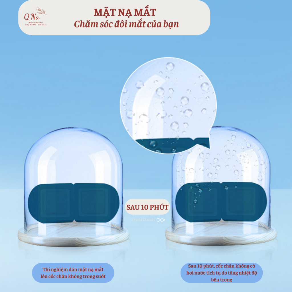 Combo 10 mặt nạ mắt Vitamin E Việt Quất, làm dịu mắt mỏi, dưỡng mắt mờ, cải thiện tình trạng cận thị, giúp ngủ ngon