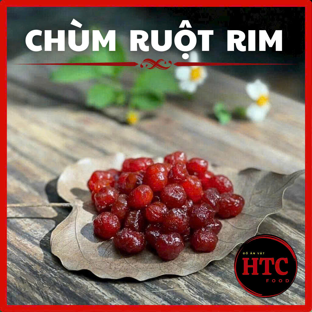 Mứt chùm ruột rim đường phèn đặc biệt nhà làm quả to dẻo chua ngọt vừa, mứt trái cây ăn vặt HTC Food