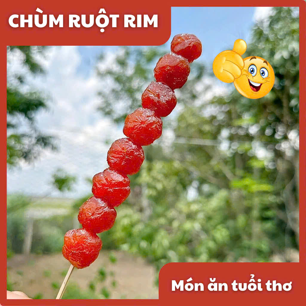 Mứt chùm ruột rim đường phèn đặc biệt nhà làm quả to dẻo chua ngọt vừa, mứt trái cây ăn vặt HTC Food