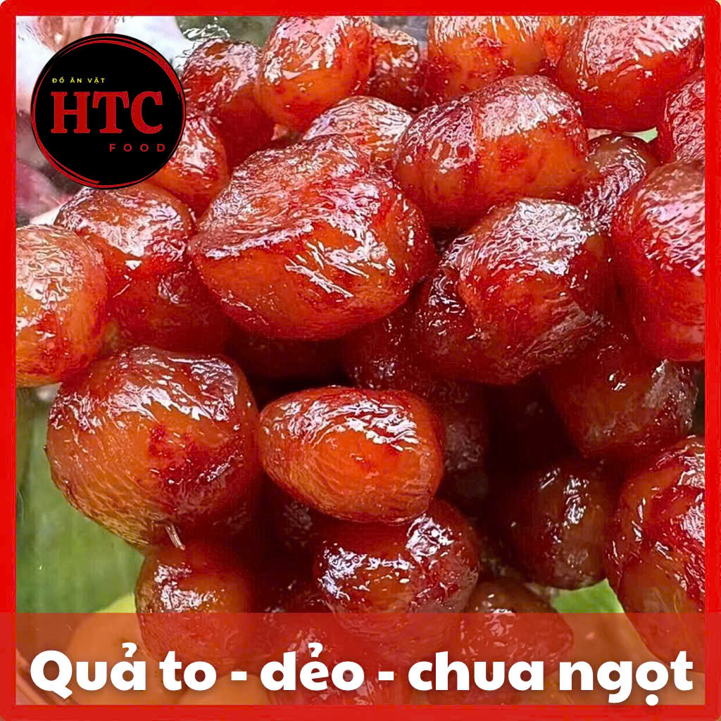 Mứt chùm ruột rim đường phèn đặc biệt nhà làm quả to dẻo chua ngọt vừa, mứt trái cây ăn vặt HTC Food