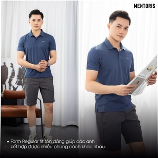 Áo Polo Cotton Nam MENTORIS, Polo Basic, Form Regular Fit, Thoáng Mát, Thấm Hút Mồ Hôi MPL2511R