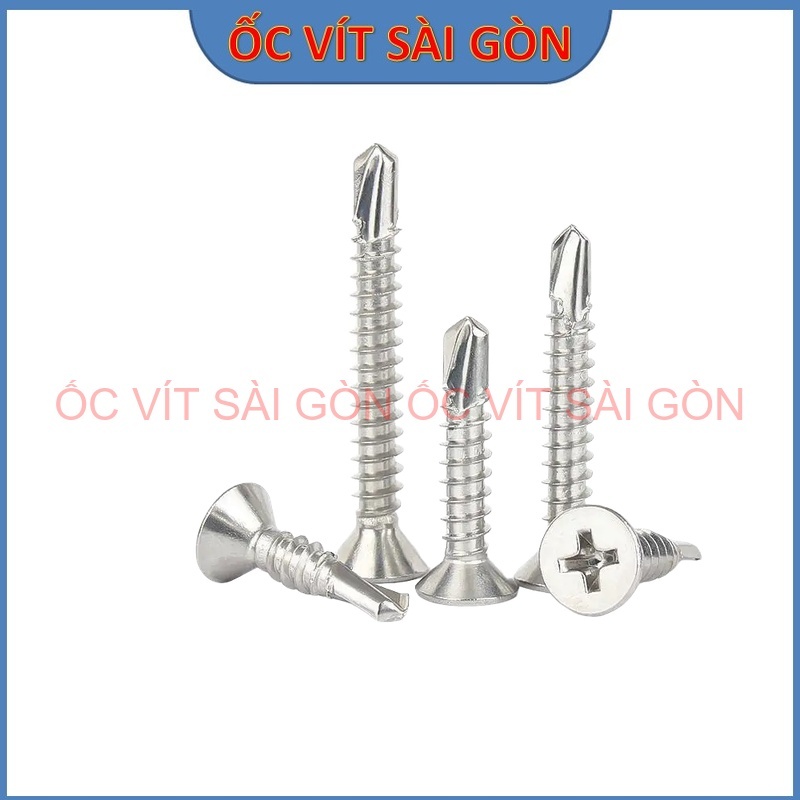 Vít Đuôi Cá Đầu Bằng Inox 304 - Vít Tự Khoan Đầu Chìm - Bắn Sắt Hộp ...