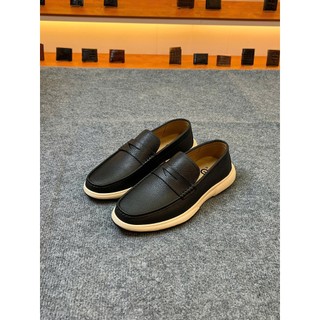 Giày lười nam da bò cao cấp FTT Leather, giày mọi đế nhẹ đi êm chân mang hằng ngày thoải mái F904