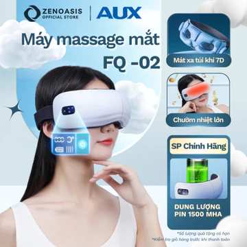 Máy massage mắt cao cấp AUX FQ-02 giảm mỏi mắt bọng thâm mắt, kính mát xa mắt thư giãn mắt có túi khí 70D kèm nhiệt