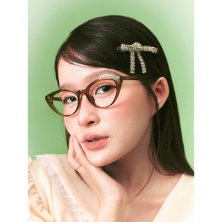 Gọng kính thời trang nam nữ ANNA chất liệu nhựa dáng mắt mèo cá tính OL 52006