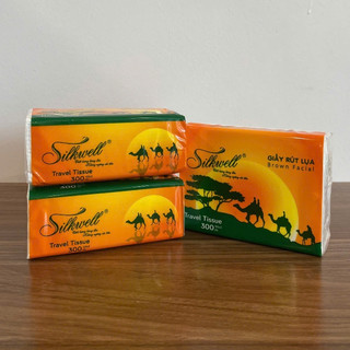Combo Giấy ăn rút lụa Silkwell Lạc Đà 100 tờ 3 lớp hàng chính hãng, khăn giấy ăn siêu dai mềm mịn