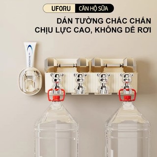 Kệ Để Bàn Chải Đánh Răng Kèm Bộ Nhả Kem [TẶNG CỐC] Chính Hãng UFORU Chất Liệu Nhựa PET Cao Cấp - UFM193