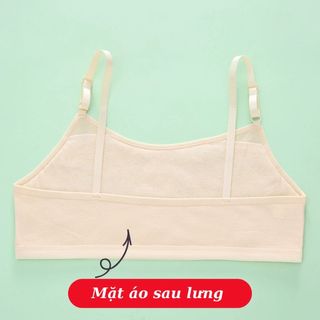 Áo lá bé gái cotton cao cấp mềm mại không đệm mút thấm hút tốt kiểu dáng basic đơn giản DEVARI B8891