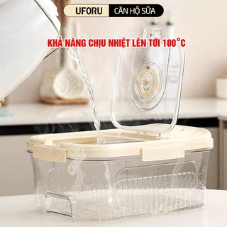 Thùng Gạo Chống Ẩm Mốc Màu Trong Nắp Kem Chất Liệu Nhựa PET 3 Kích Thước 5KG 10KG 15KG - UFM458
