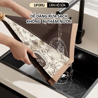Lồng Bàn Vải Gấp Gọn UFORU Chống Côn Trùng Họa Tiết Hoa Văn - UFM649
