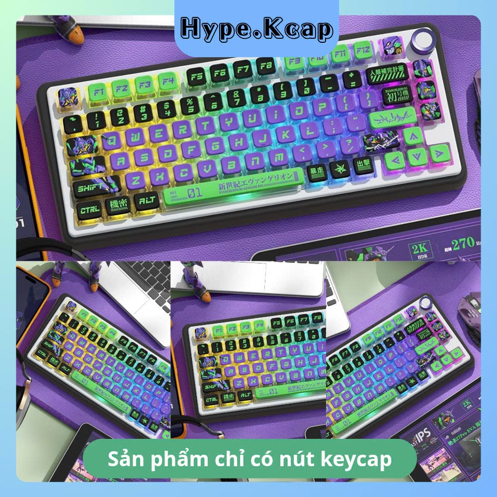 Keycap Pudding Side Transparent Xuyên Led 4 Cạnh Cho Bàn Phím Cơ ...