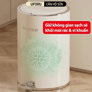Thùng Đựng Rác Đạp Chân UFORU Chất Liệu Inox Cao Cấp Thế Tích 8L, 12L, 15L, 20L - UFM469