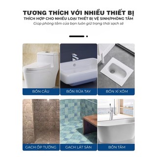 Bột Vệ Sinh Bồn Cầu,Tẩy Cặn Bẩn Chất Thải Ố Vàng Khử Mùi Toilet Diệt Khuẩn Hiệu Quả 25G